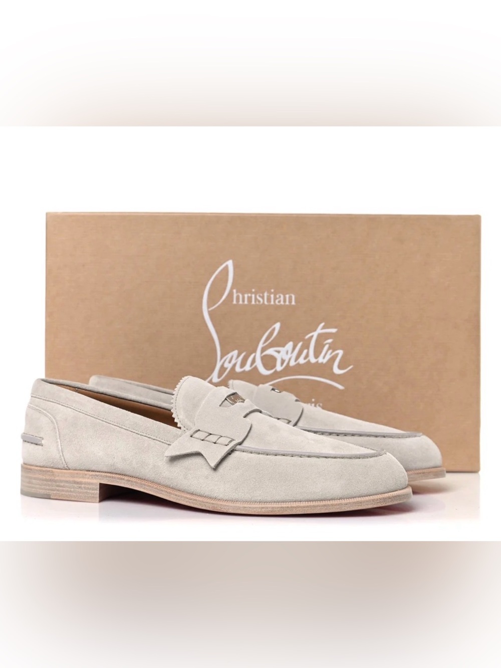 NEW! CHRISTIAN LOUBOUTIN  Crosta Penny Loafer -AUTHENTIC US 13
